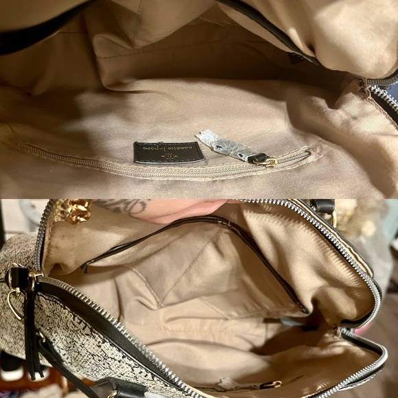 Nanette Lepore Black and Beige Satchel NWOT - Picture 15 of 16